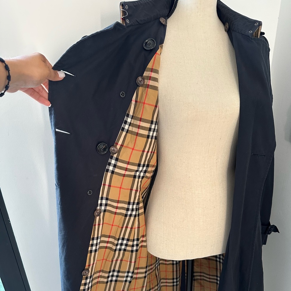 Burberry long black coat